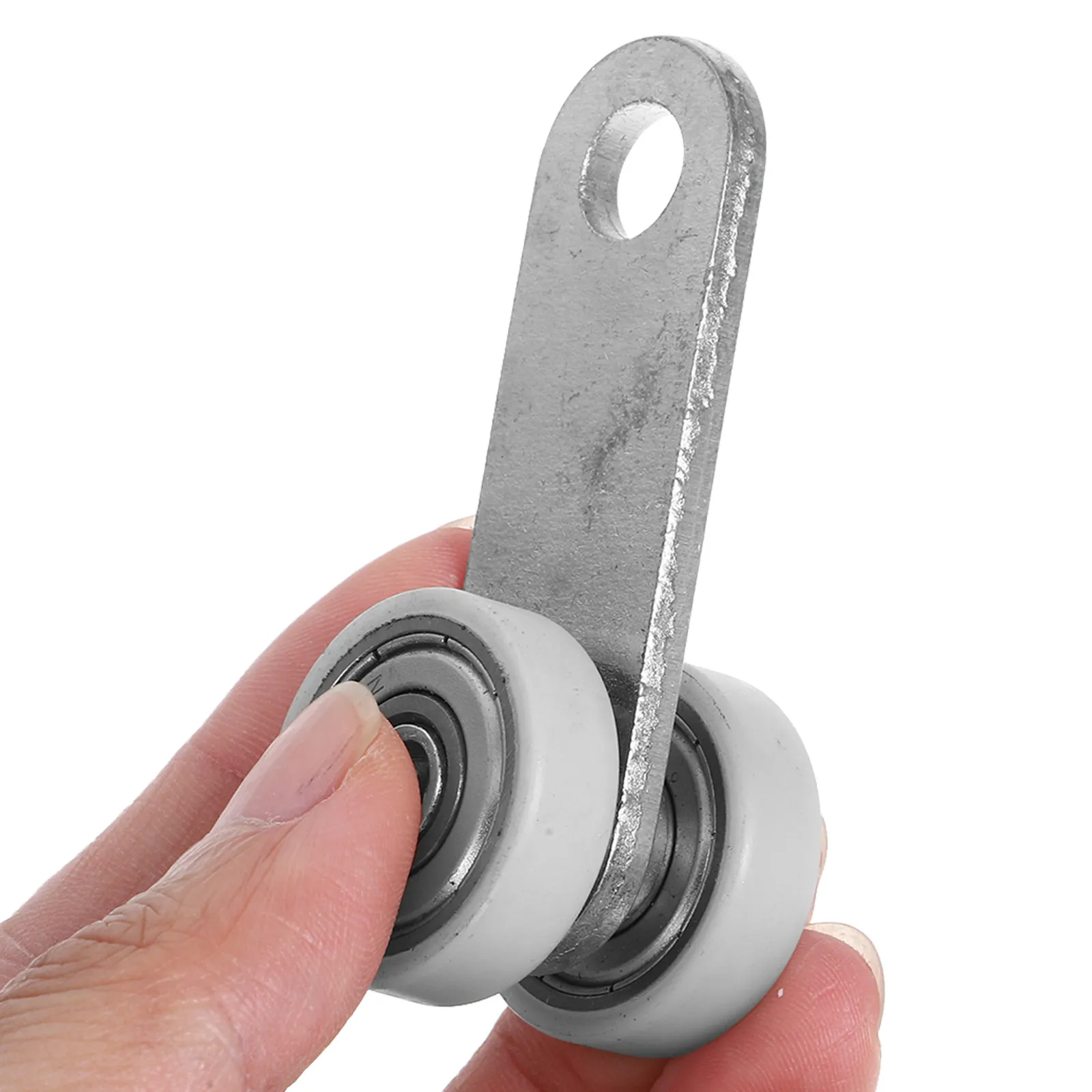 Sliding Door Roller 2 Wheel Heavy Duty Trolley Assembly Steel Bearing Replacement for Cabinet Door Pulley Strut Channel Hardware