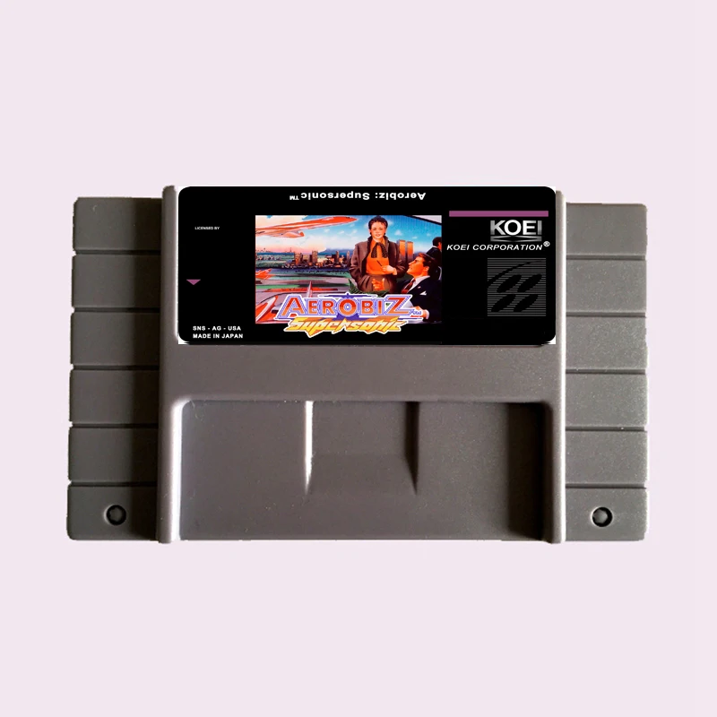 Tiết Kiệm Tập Tin AEROBIZ_SUPERSONIC NTSC 16 Xám Lớn Thẻ Trò Chơi Cho Phiên Bản USA Game Thủ