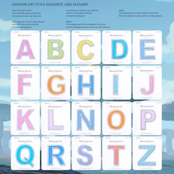 Fashion English Letters Alphabet Embroidered Patches Applique Iron On Letters For Clothes Shoes Bags Application For Kids Name