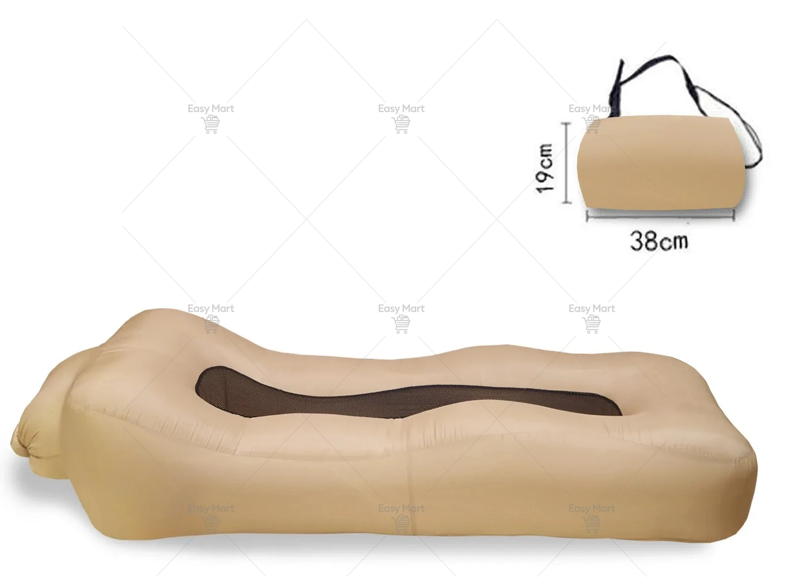 Outdoor Inflatable Sofa Amphibious Camping Single Portable Air Cushion Camping Music Festival Air Mattress