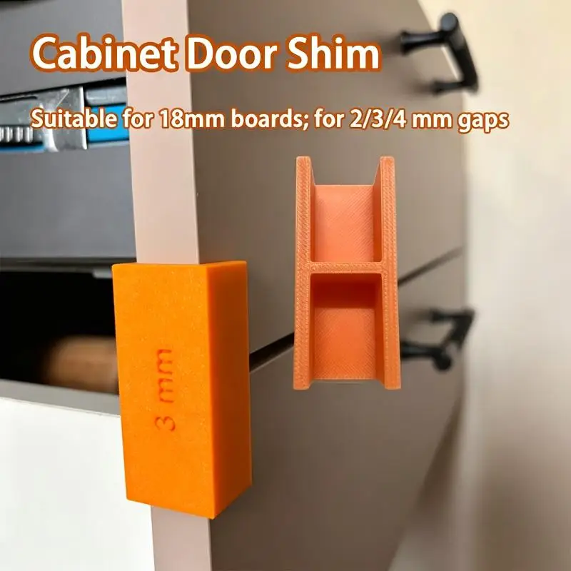 Hot Sale 5Pcs Cabinet Drawer Shims, 2/3/4mm Gap Adjust Spacers For Panels Under 18mm, Woodworking Repair Brackets