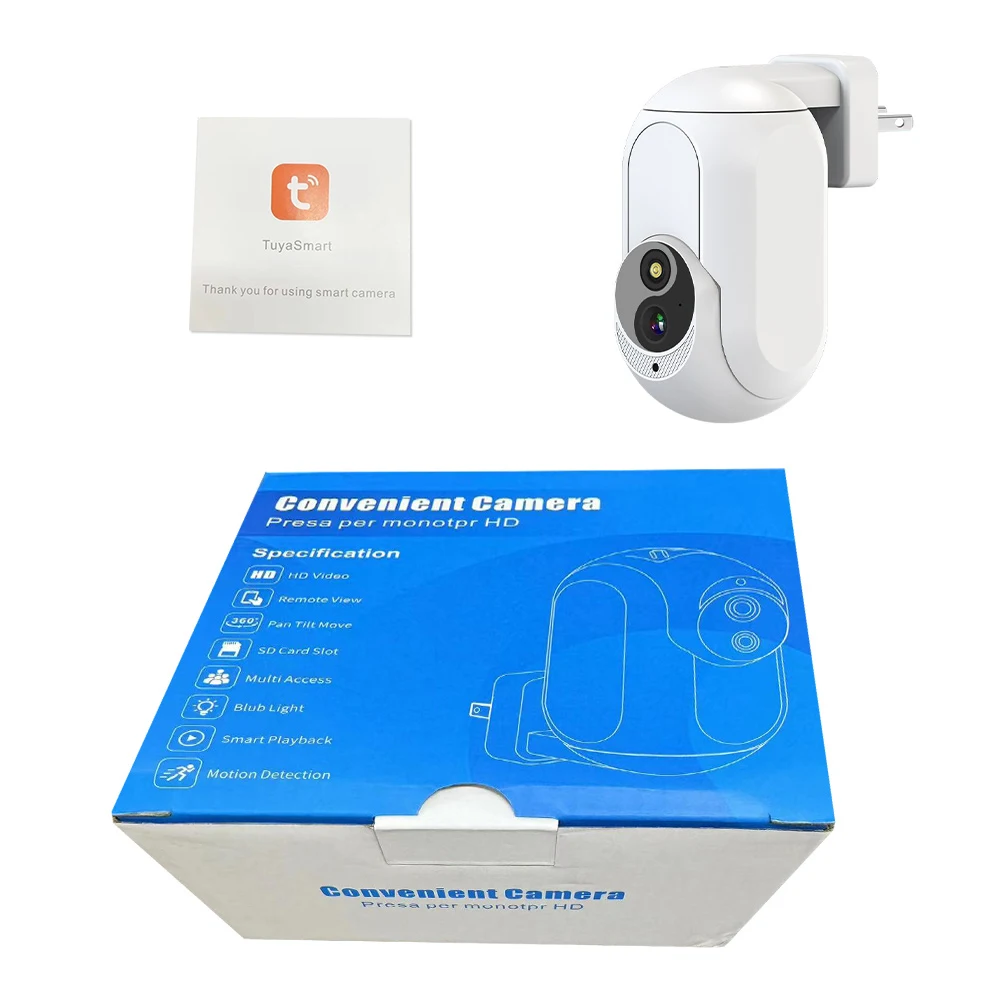 WiFi Wall Plug In Camera 1080P HD telecamere di sicurezza Wireless Audio bidirezionale Smart Home Surveillance Motion Detection Home Cam