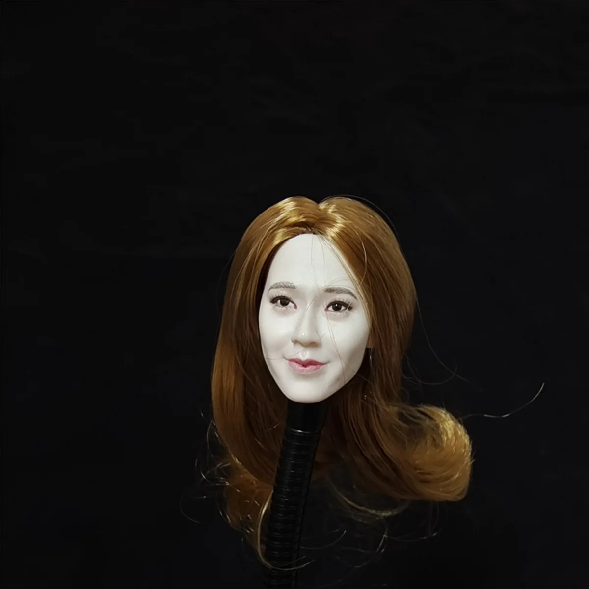 Japanese Star 1/6 Asian Singer actor Head Sculpture Female Soldier Head Carving Fit 12'' Suntan/wheat Action Figure Body  Model