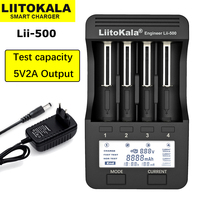 Liitokala Lii-500 Lii-S12 D4XL 18650 Smart Battery Charger,3.7V 18350 14500 18500 21700 26650 1.2V AAA NiMH Lithium LCD Charger