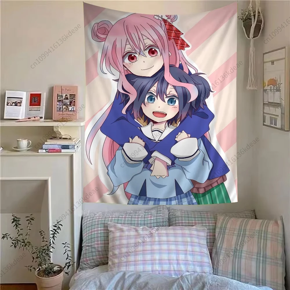 

Creative Cute Tapestry Happy Sugar Life Wall Tapestries Flags Cartoon Background Cloth Gril Room Decoration Dorm Home Decor Gift