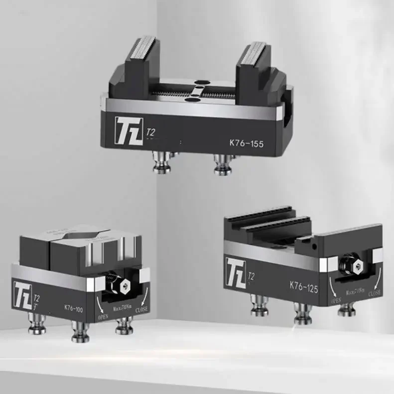 TEBAK CNC TOOLS High Precision Vise WSK76-155 Self centering Vise for cnc Lathe Workholding Tools 5 Axis Milling machining