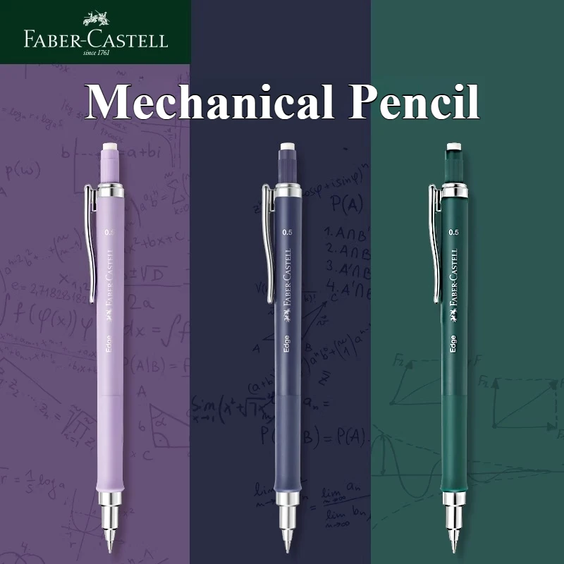 

Механический карандаш FABER-CASTELL 0,5 мм, автоматический чертежный карандаш с мягким захватом, школьные принадлежности для письма и рисования