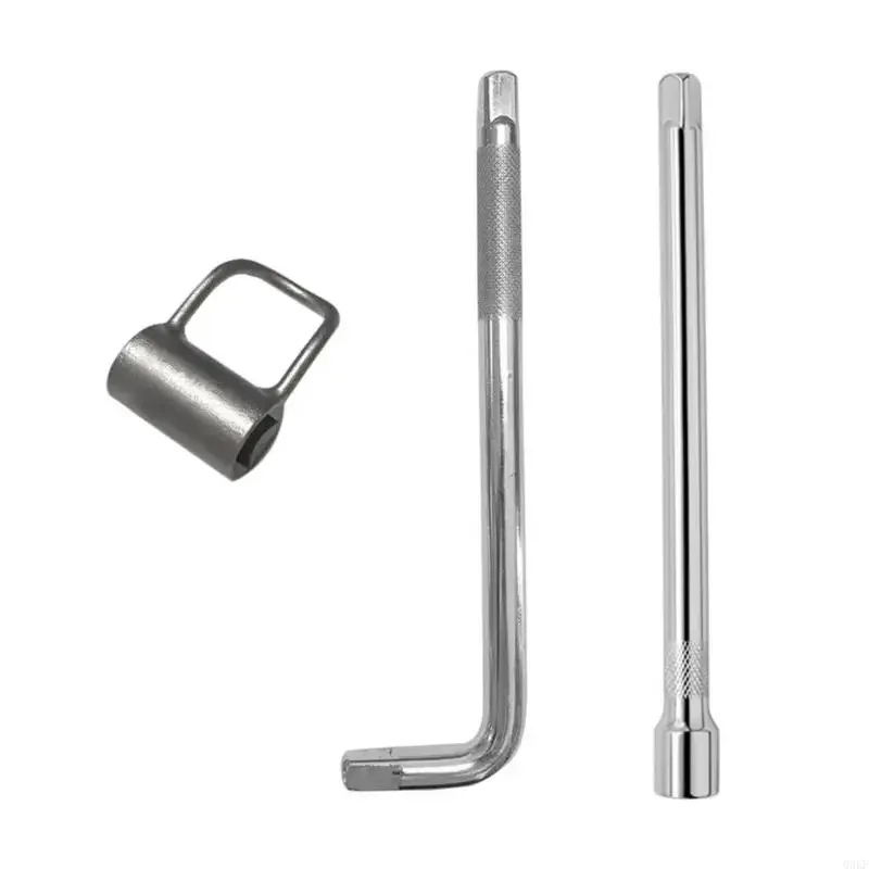 

3Piece Metal Wrench Set Produced For Narrow Water Pipe Areas With Extended Leverages Rod Smooth Operation