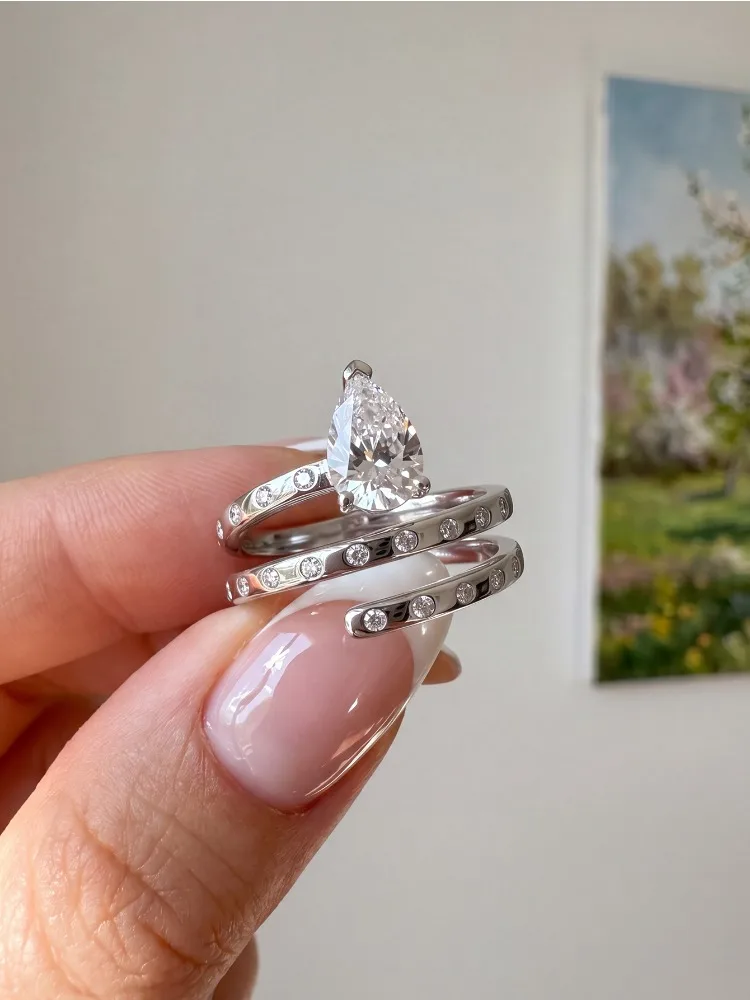 925 Sterling Silver Surround Marquise Full Zircon Ring For Women Anniversary Anniversary Daily Party High Quality Fine Jewelry