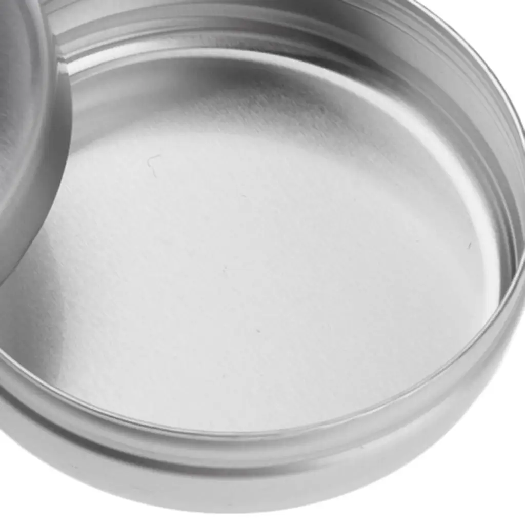 الكثير 5 3.4oz السلس الألومنيوم مستحضرات التجميل شمعة الأعشاب الجرار حالة الفضة