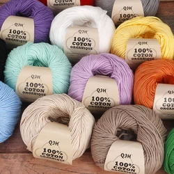 6pcs Cotton Soft Breathable Yarn Thread Set-Perfect for Hand Knitting, Crocheting, Weaving Hats, Scarves, Dolls, Bags, Sweaters