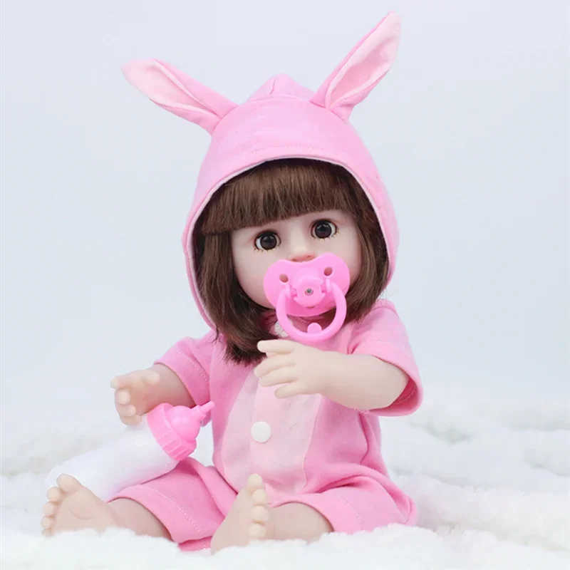 

38CM Reborn Doll Imitation Baby Soft Adhesive Doll Children's Toy Doll Toy Toddler Girl Birthday Gift Dolls Accessories