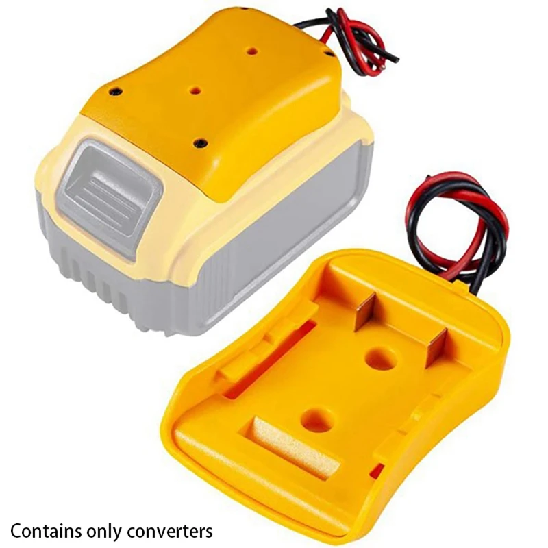 Battery Adapter for Dewalt 18V 20V MAX Battery Dock Holder Power Mount Connector with 12 Gauge Robotics Power Tools