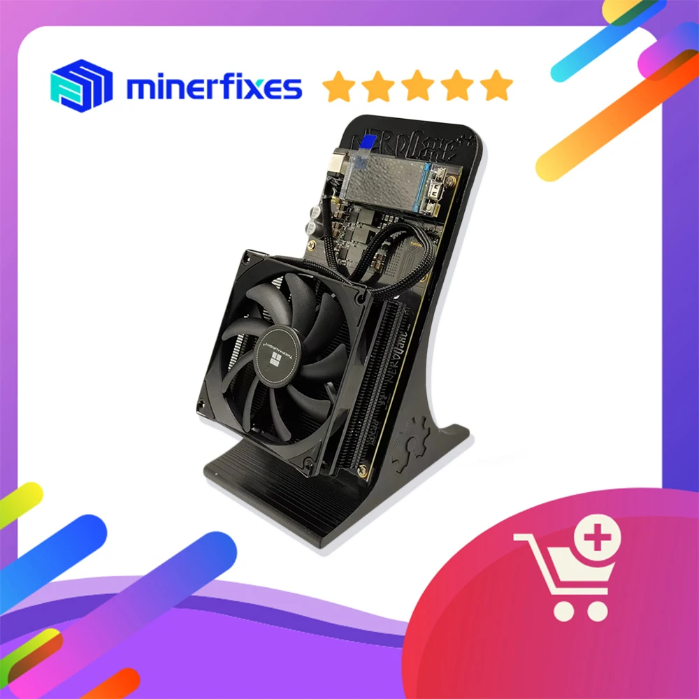 

новейший Bitcoin Miner BTC BCH NerdQaxe 4,8TH/s 75W Solo Miner BTC, SHA-256 Майнинг-машина с блоком питания 120 Вт, гарантия 180