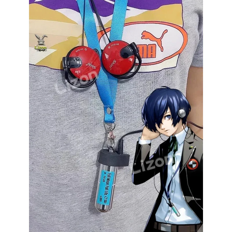 CyPersona 3 كوسبلاي ماكوتو يوكي ميناتو أريساتو جونبي إيوري مان MP3 وكمان الدعائم شارة ثلاثية الأبعاد كوسبلاي الدعائم