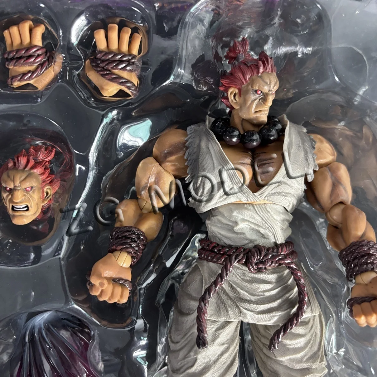 Play Arts Kai Gouki Akuma Limited Color White Cer Ultra Street Fighter IV: The Final Challengers 1/12 Action Figure Toy Gift