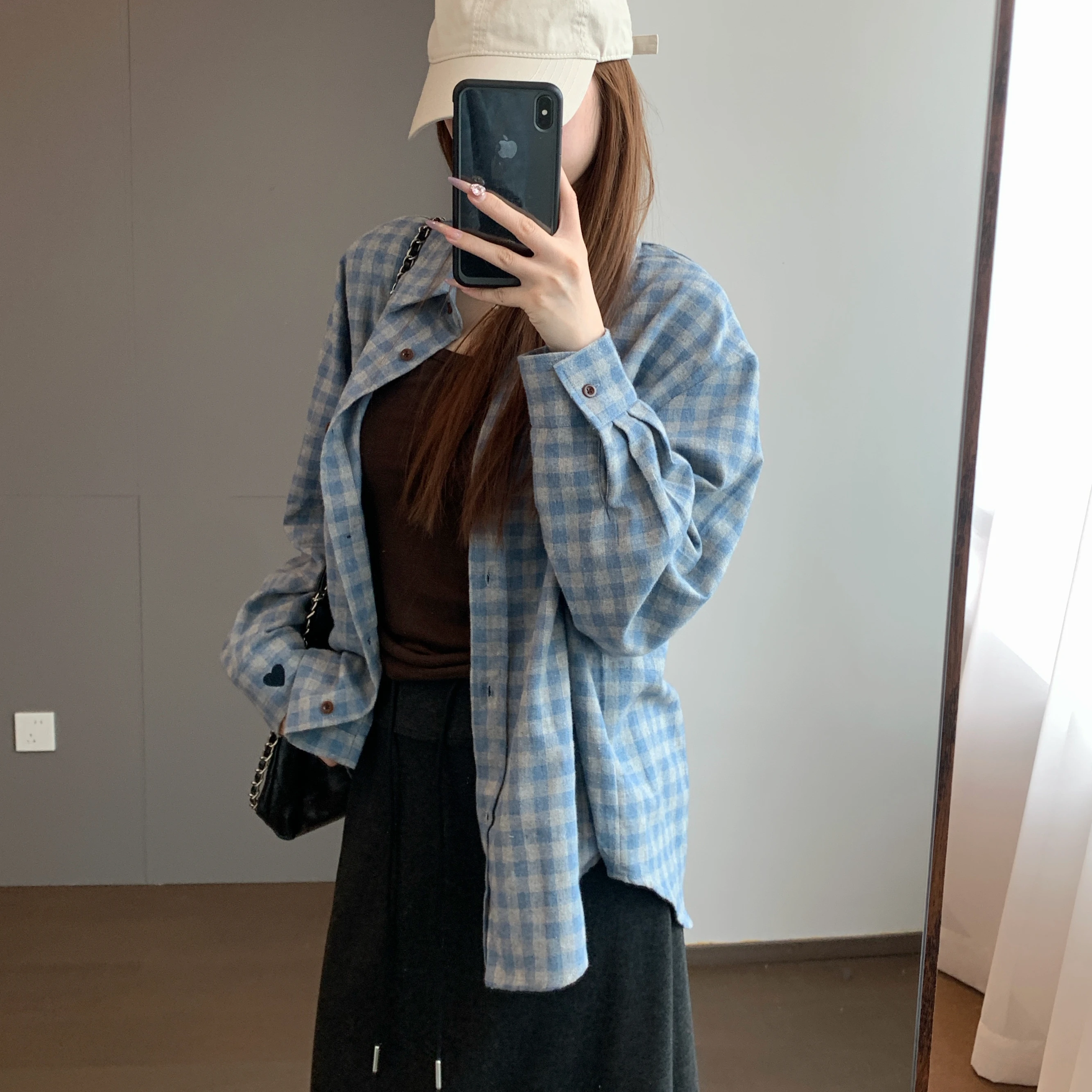 

Высококачественный винтажный длинный свек с вышивкой из хлопка и фланели свободного покроя для женщин, зимний сезон