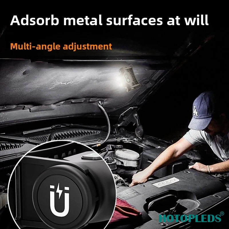 شحن جديد، إضاءة فائقة السطوع مثبتة على الرأس، عمر بطارية طويل للغاية، مصباح أمامي مغناطيسي قوي للصيد الليلي في الهواء الطلق