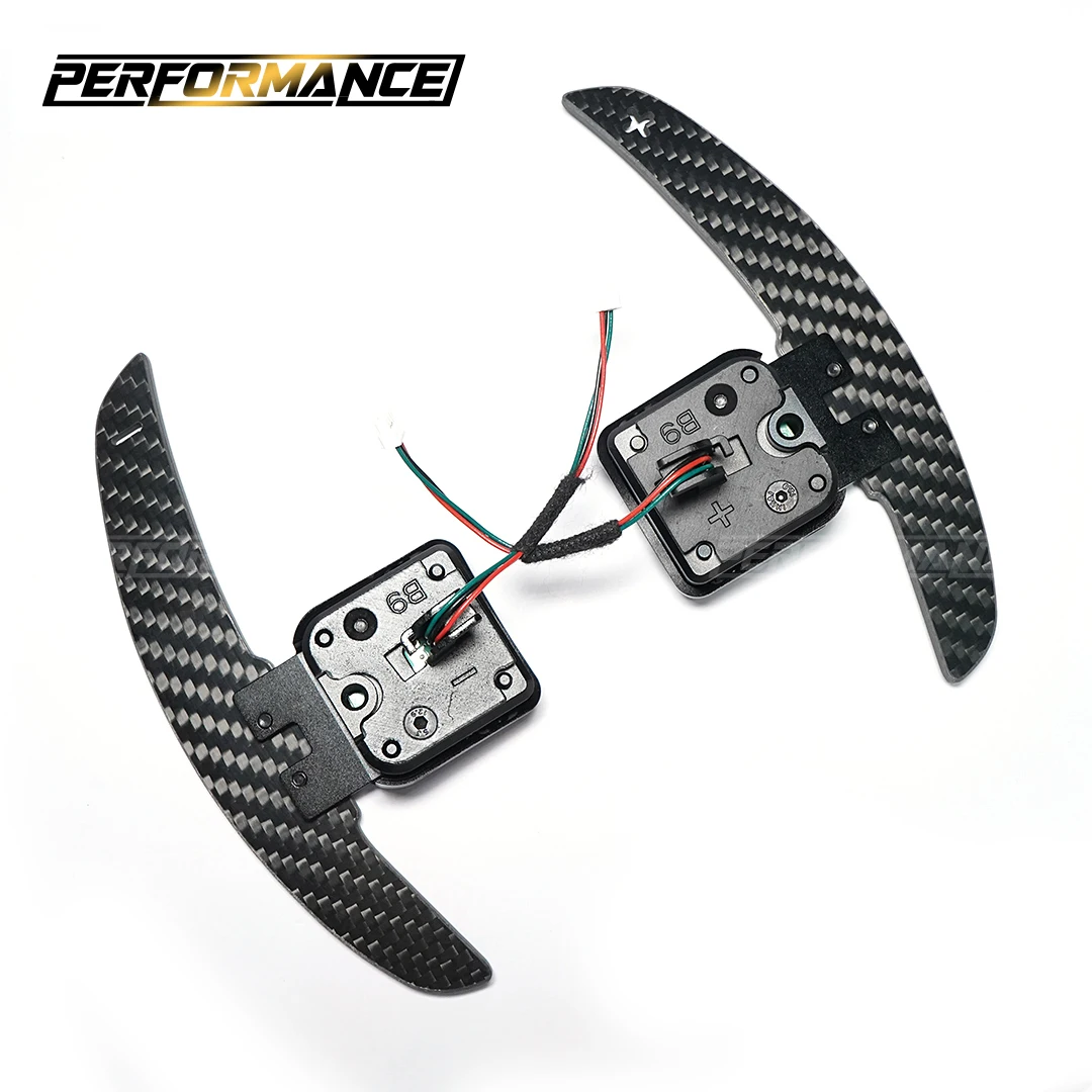 Carbon Fiber Magnetic Paddle Shifter For Audi C8 S5 SQ5 SQ7 SQ8 RS2 RS3 RS4 RS5 A1 A2 A3 A4 A5 A8 Q2 Q3 Q4 Q5 Q7 Q8 S2 S3 S4