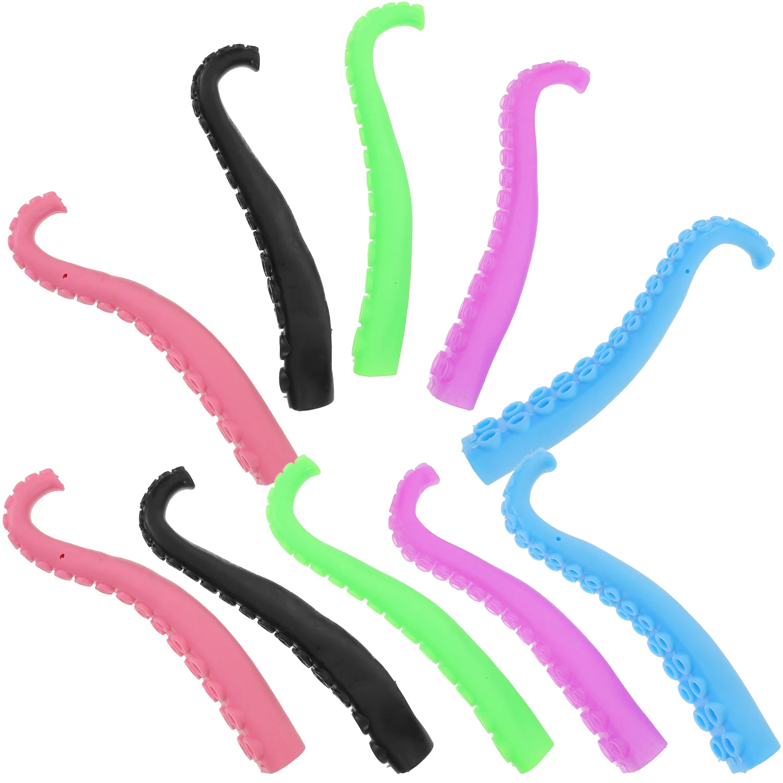 10 Pcs Octopus Finger Cots Fingertip Toy Mini Toys Tentacle for Kids Sleeves Party Supplies Puppets