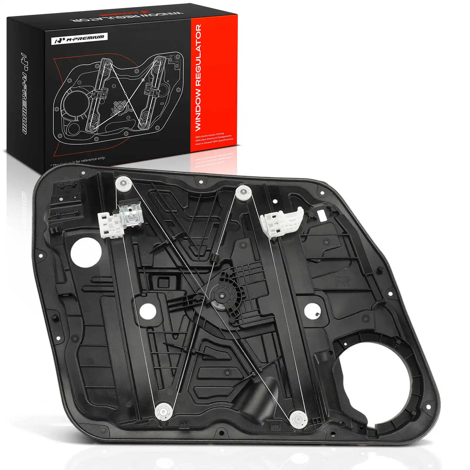 A-Premium Front Passenger Side Power Window Regulator with Panel and 2-Blade Motor for Kia Sportage 2017-2022