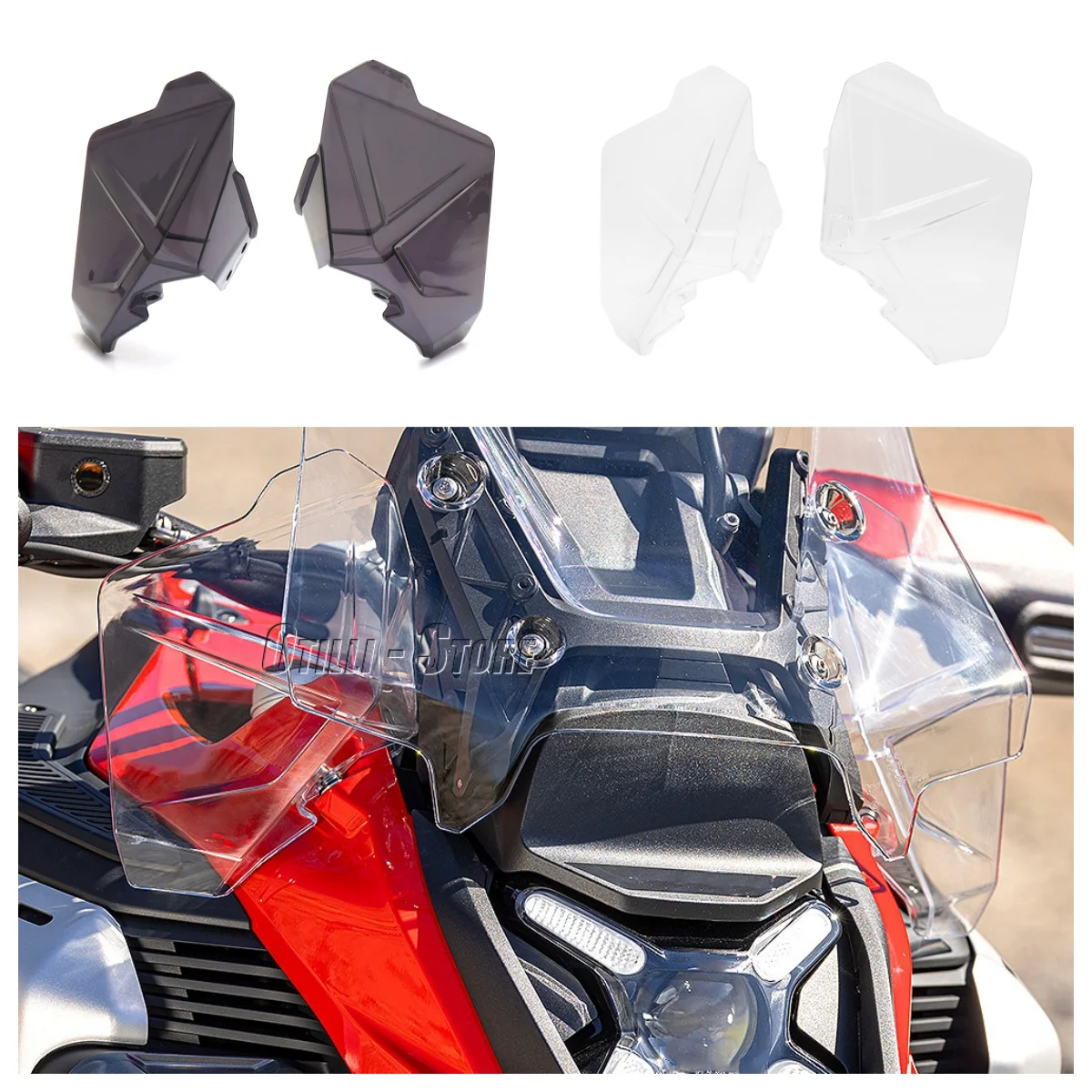

For BMW R1300GS ADV Motorcycle Acrylic Side Panels Windshield Windscreen Wind Deflectors R1300 GS R 1300 GS Adventure 2024 2025