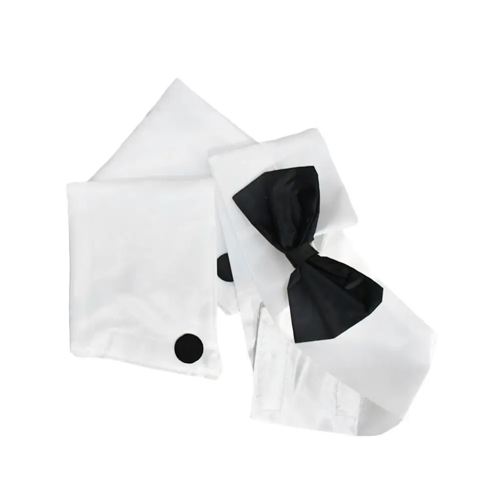 3-teiliges Set Modische Herren-Fliege und Manschetten-Set Business Designer Kellner Smoking Verstellbares Cosplay-Outfit für Partys – Detail 3