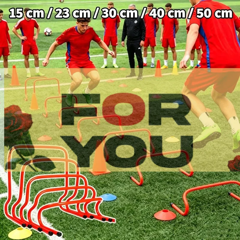【OD】Bright Orange Agility Training Hurdles Durable PVC Non Slip Feet For Soccer Basketball Speed Training