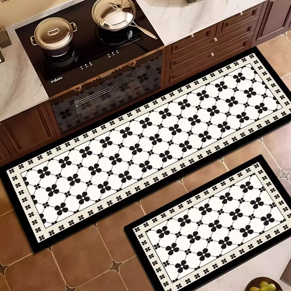 VIKAMA Water-Repellent Kitchen Carpet With Luxurious Style Durable And Slip-Resistant Perfect For Entrance Area Home Decoration