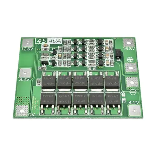 4S 40A Li-ion Lithium Battery Charger Protection Board 18650 BMS For Drill Motor 12.6V Enhance/Balance