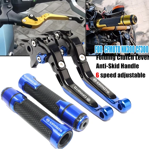 Palancas de freno de embrague ajustables CNC plegables, empuñaduras de extremo de manillar para CFMOTO CF MOTO NK300 NK 300 300N