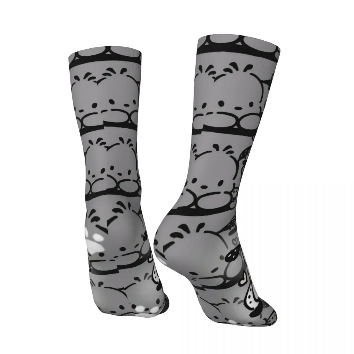 Pochacco الأبيض الكلب شخصية الجوارب الخريف جوارب أزياء زوجين جودة الجوارب الرسم الجري عدم الانزلاق الجوارب