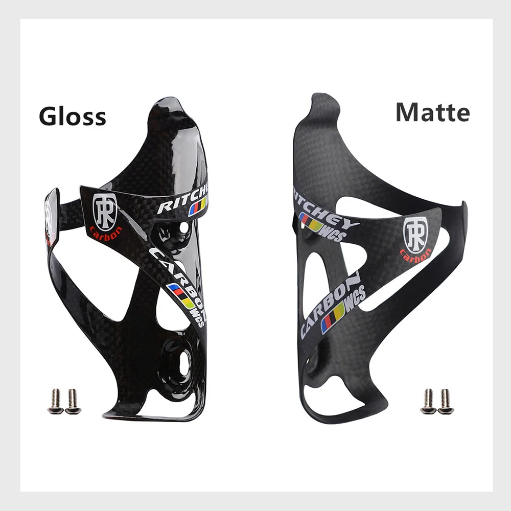 2PCS Full Carbon Fiber Bicycle Water Bottle Cage MTB Road Bike Bottle Holder Ultra Light Cycle Equipment Matte/Gloss