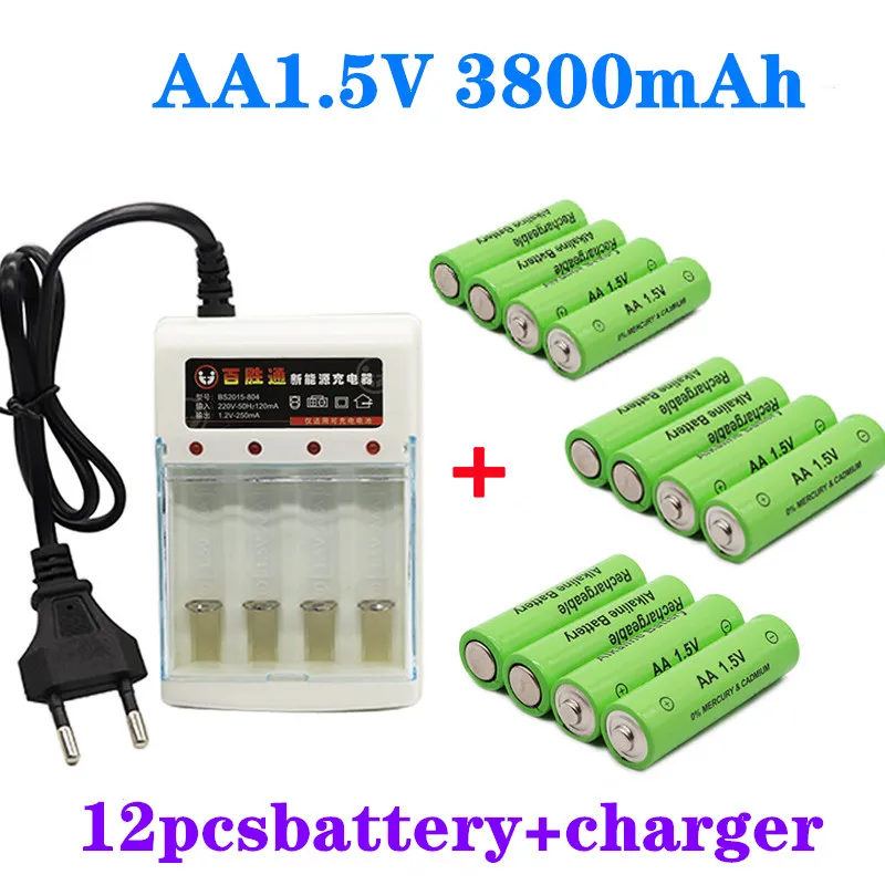 1,5 V AA batterie 3800mAh akku NI-MH 1,5 V AA batterie für Uhren mäuse computer spielzeug so auf + kostenloser versand