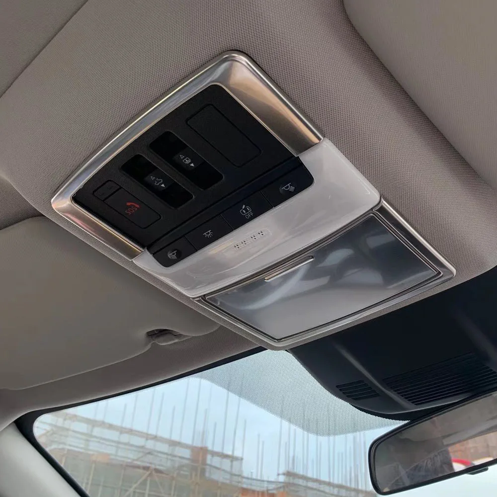 الجبهة القراءة ضوء غطاء إطاري الكسوة ABS البلاستيك/الصلب سيارة عصا اكسسوارات لنيسان X-trail Xtrail Rogue 2021 2022 2023