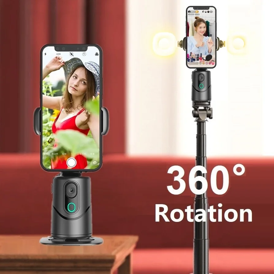 Automatic Facial Tracking 360 °Rotation Gimbal Stabilizer Mobile Phone Holder Wirelss Intelligent Selfie Stick Smartphone Tripod