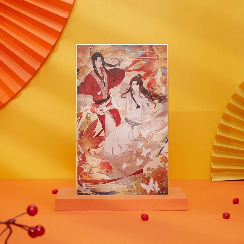 Imagem -03 - Nova História em Quadrinhos Tian Guan ci fu Xie Lian San Lang Papel Colorido Personagem Anime Arte em Casa Tgcf Oficial Originais Bronzear Papéis 2023