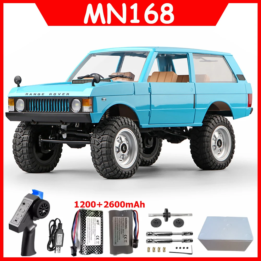 MN168 RC سيارة MN نموذج RTR 1:12 4WD 2.4G سيارة التحكم عن بعد على الطرق الوعرة تسلق مركبة مصباح ليد 60 دقيقة العمل RC سيارة لعبة كهدية