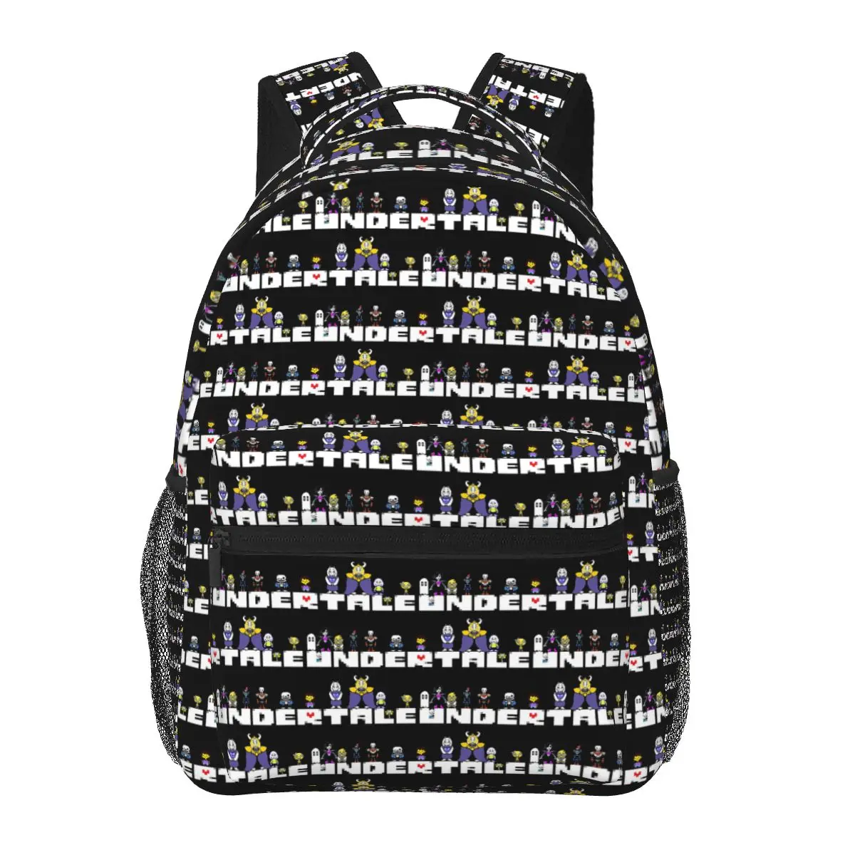 Graphic Video Game Undertale Monster Friend Student Backpack School Bag Hiking Travel Daypack Fashion Bookbag Shoulder Bags