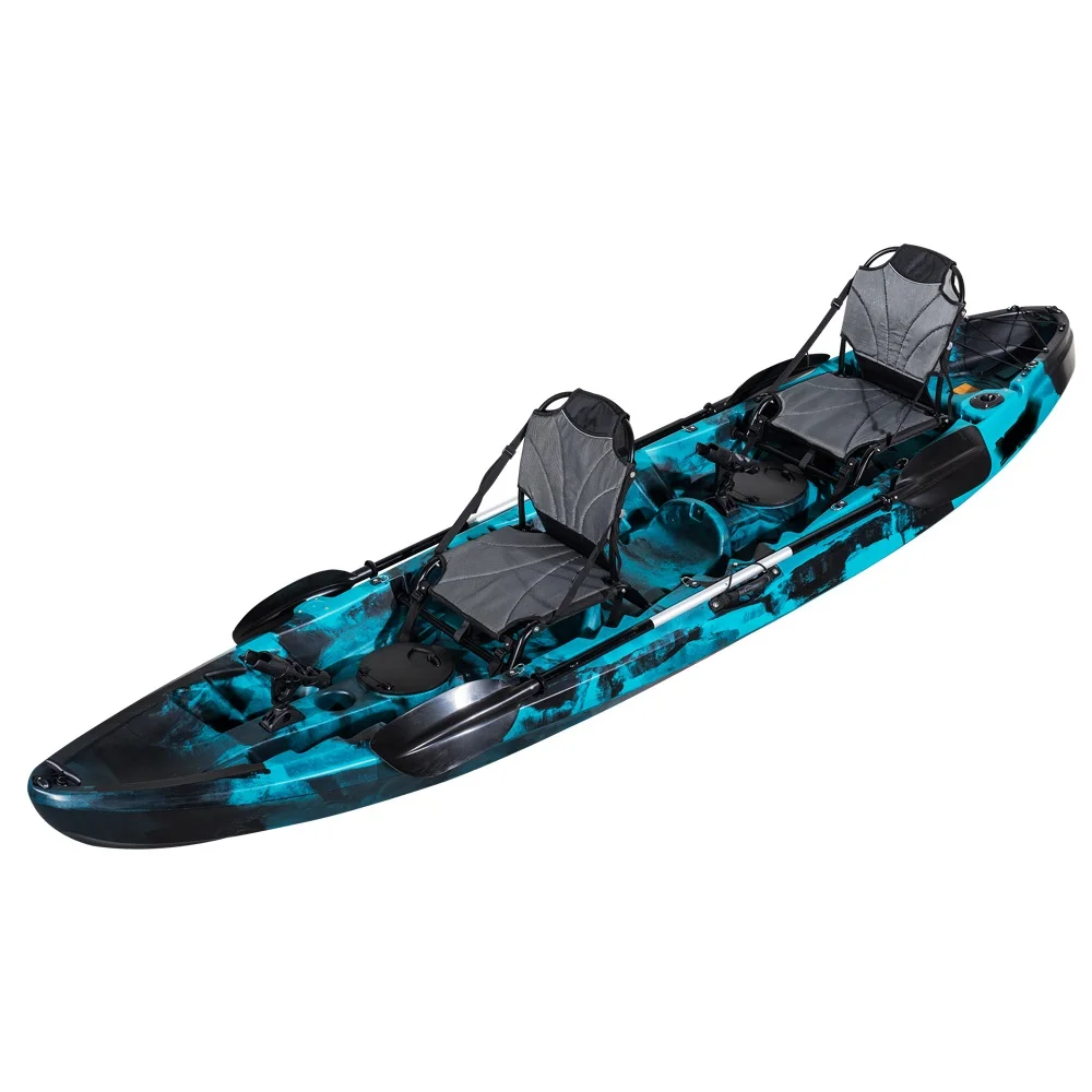 Non‑Inflatable 2‑Person Sit‑on‑Top Fishing Kayak Equipped With Pedal‑Drive And Paddle