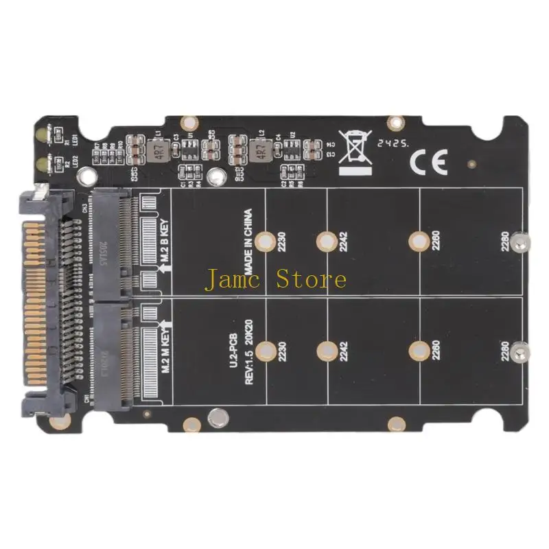 LX0B for M.2 SSD to U.2 Adapter for M.2 NVMe SATA-Bus NGFF SSD to PCI-e U.2 SFF-8639 PCIe Adapter Converter for Desktop Co