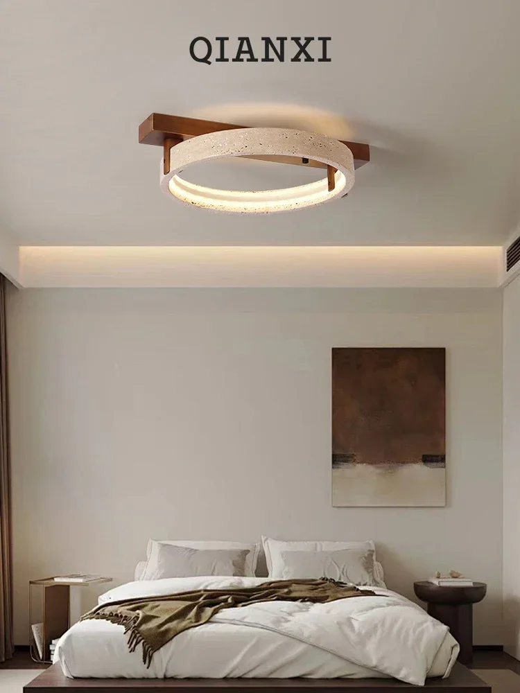 Quarto circular criativo LED vento silencioso