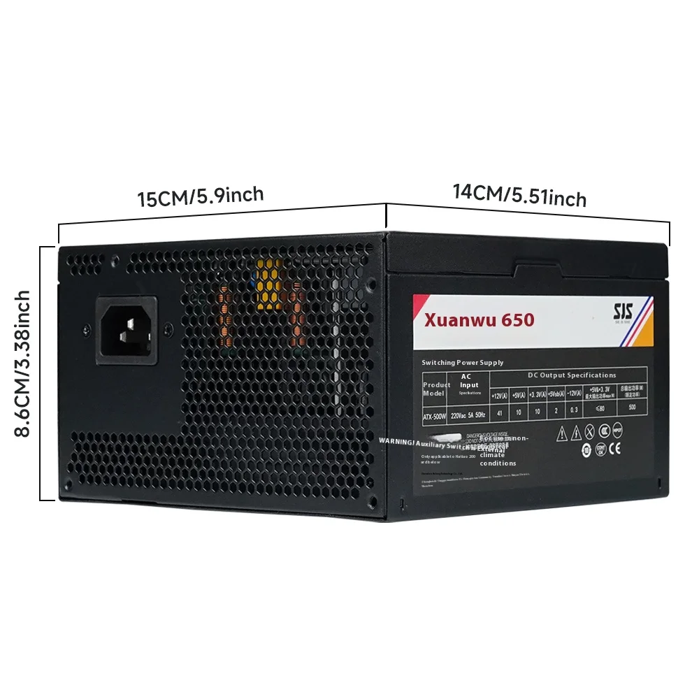 

fonte 700W PC PSU Power Supply Unit Black Gaming Quiet 120mm Fan 24pin 12V ATX Desktop Computer Power Supply Diy Gaming SEJISHI