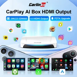 2026 New CarlinKit Android 13 CarPlay AI Box HDMI Wireless CarPlay Android Auto TV Video Box Qualcomm SDM660 8-Core Split Screen