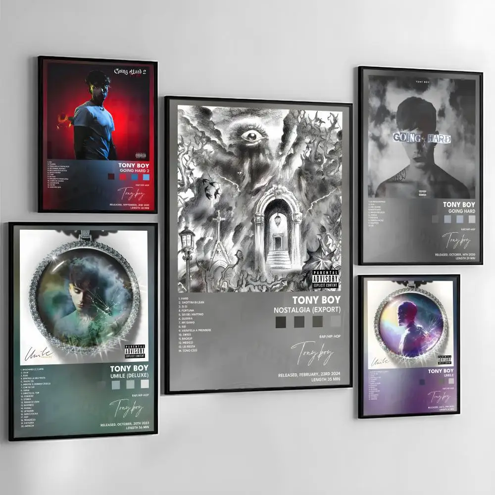 Rapper Singer T-tony Boy Poster High-Quality And Affordable Wall Stickers For Dormitory And Living Room Decoration