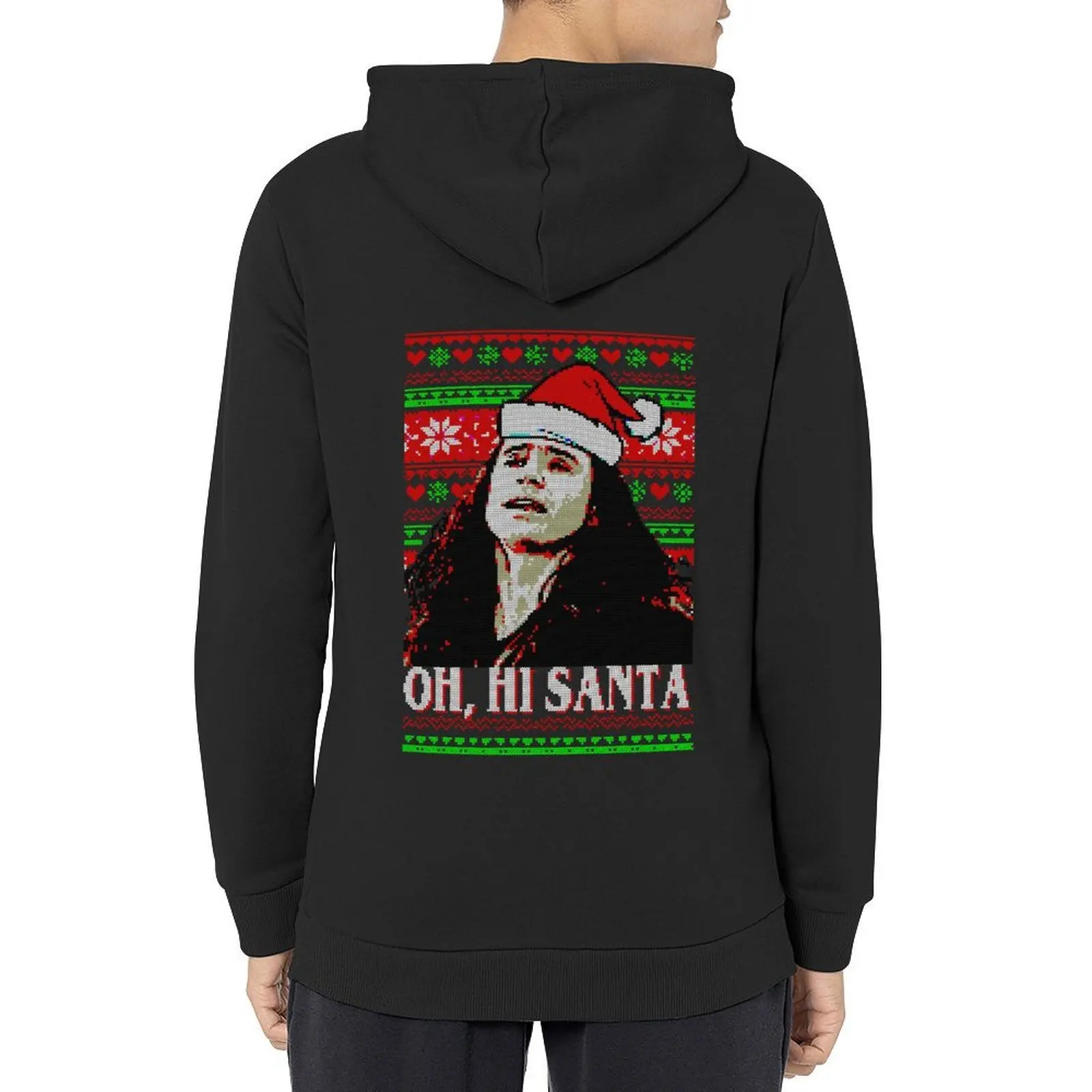 

hi santa The Disaster Artist ugly sweater Hoodie men wear fashion men men clothes japanese style new hooded tee