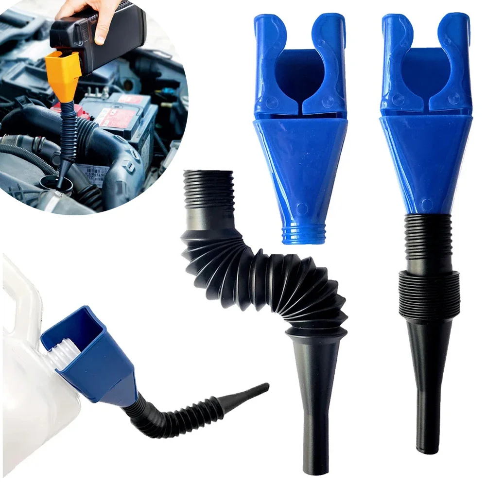 Car Motorcycle Oil Filter Funnel Auto Refueling Gasoline Engine Oil Funnel Filter Plastic Fluid Change Filling Transfer Tool