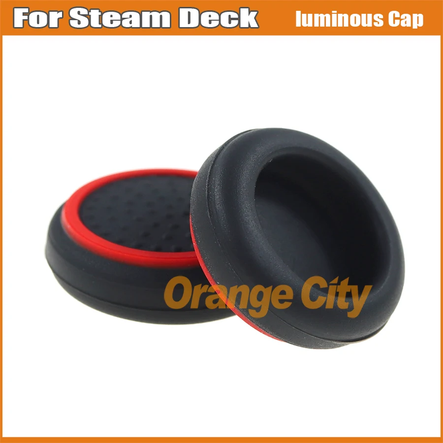 100PCS Illuminated Anti Slip Cap For Steam Deck Silicone Rocker Luminous Joystick Cap For Steam Deck