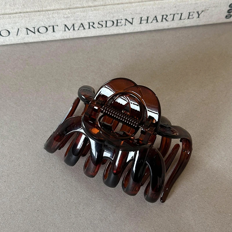 جديد بسيط مشبك شعر المرأة بلون الجوف القرش مخلب عودة رئيس مشبك شعر كبير مشبك شعر المشابك الفتيات إكسسوارات الشعر