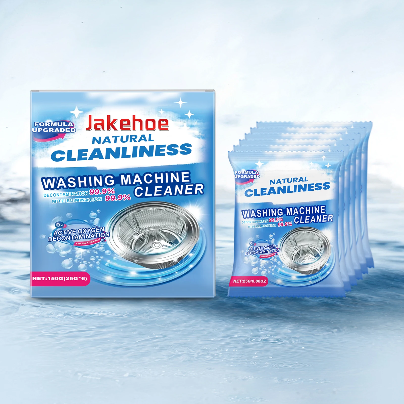 Washing Machine Cleaning Powder, Deep Clean, Dirt & Odor Removal, Fresh Scent, Multi‑Effect Household Washer Tub Cleaner